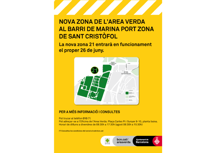 Nueva AREA verde en la Marina del Port Nueva AREA verde en la Marina del Port