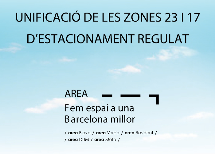 Unificació de les Zones 23 i 17 Unificació de les Zones 23 i 17